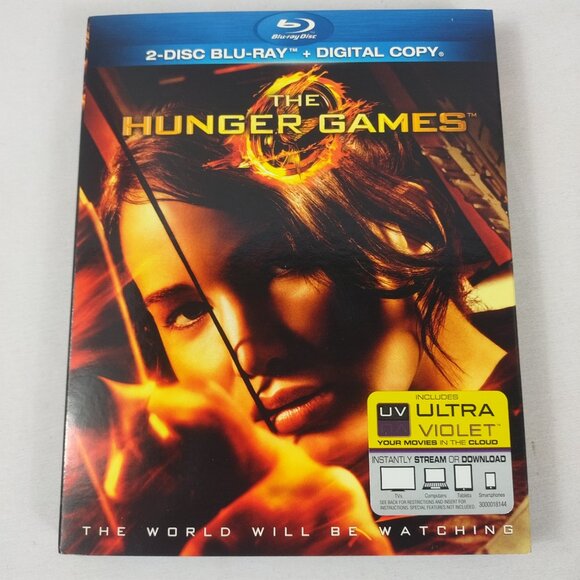 The Hunger Games - 2012 - 2 Disc Blu/ray DVD - Rated PG/13 - Used- W/Slipcover - Picture 1 of 6